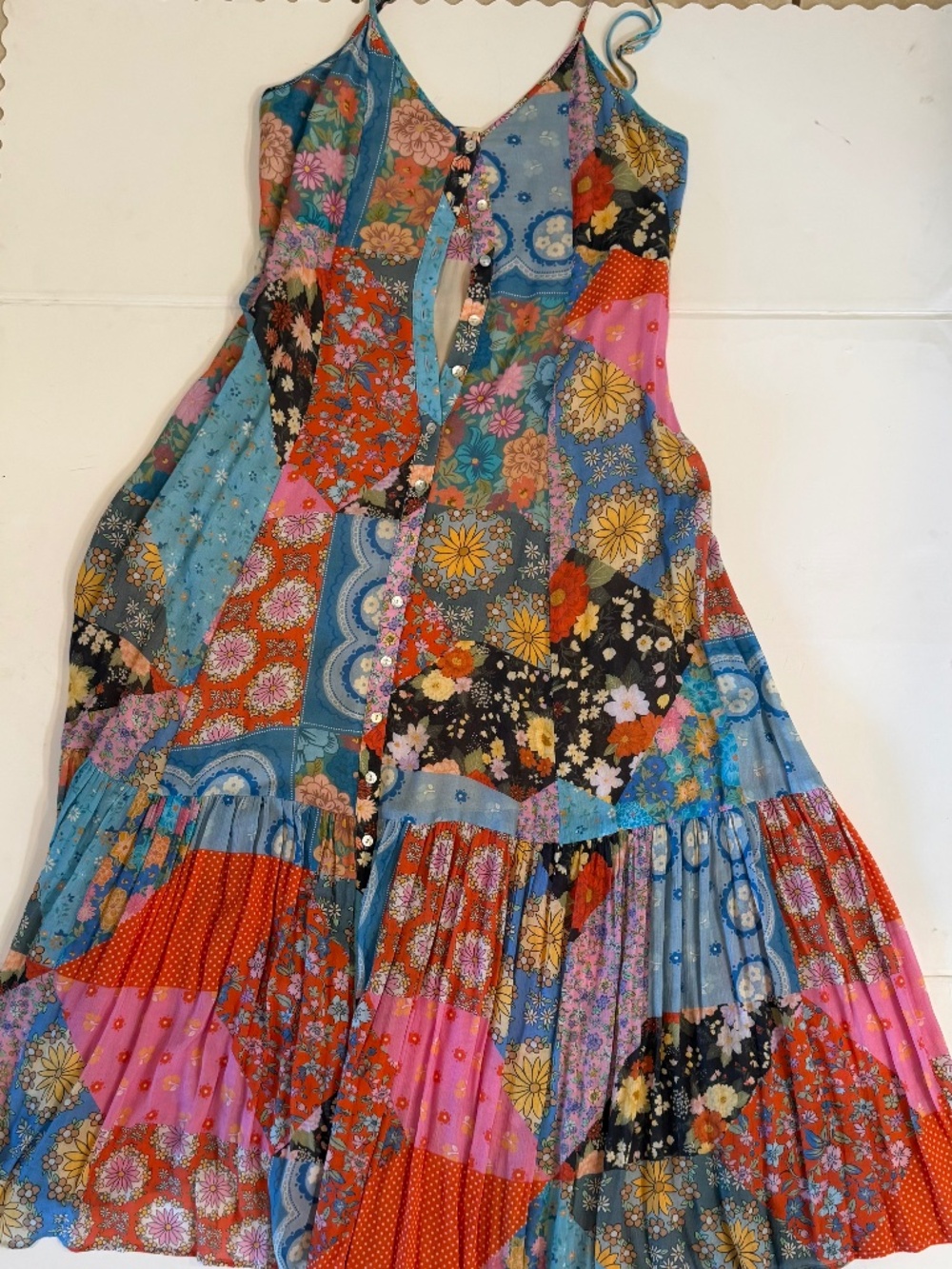 Spell Multi Color Patchwork Tank Top Maxi